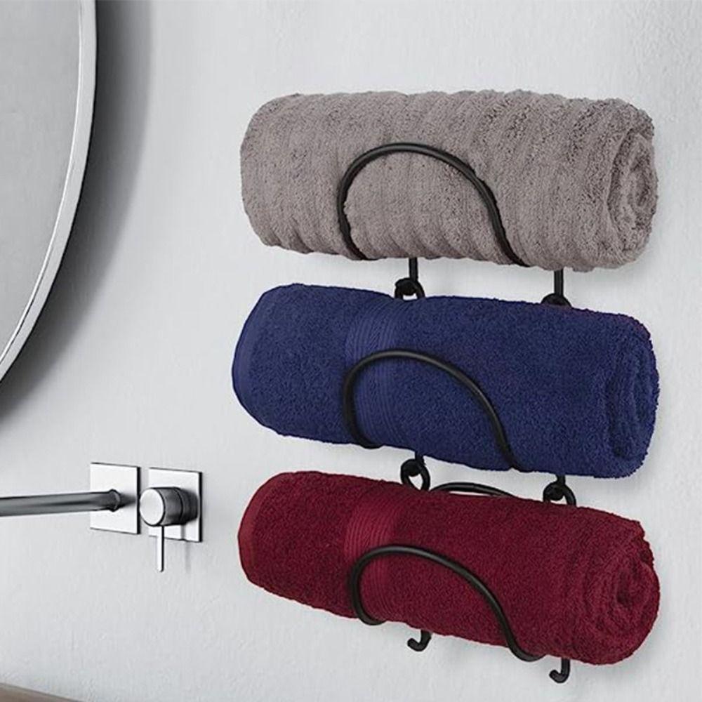 Iron Wine Bottle Holder 5 Layer Wine Display Shelf Versatile Wine Rack Bathroom