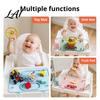 Baby Mealtime Mats Silicone Placemat with Eating Food Toddlers Suction Cup Mat Easy to Clean