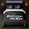 Depeche Mode Print 3Pcs Bedding Set Duvet Cover With Two Pillowcases Soft Bed Linen For Household Bedroom
