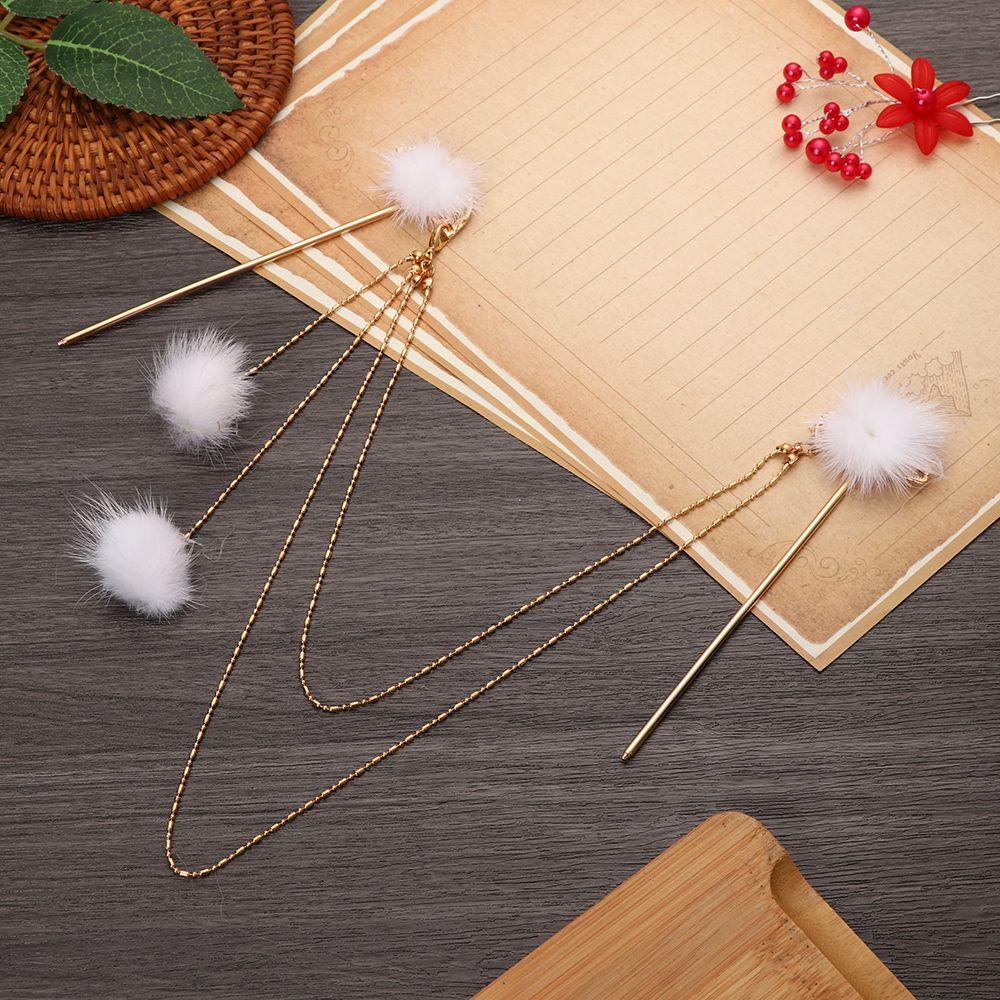 Подарочные аксессуары для волос в стиле ретро, ​​жемчужная кисточка, вилка для волос, головной убор, палочки для волос, двойные заколки для волос