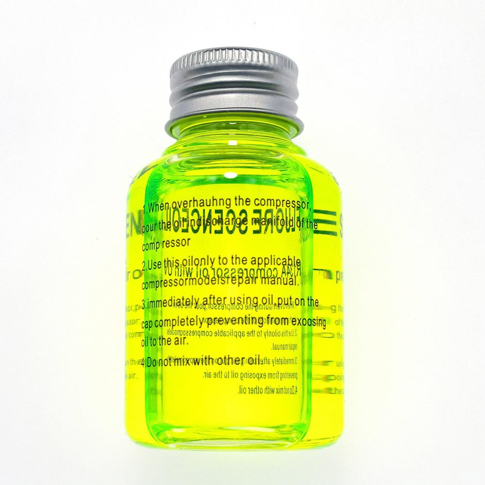 Car Air-Conditioning Fluorescent Oil Dye 60ML UV Light Leak Detection Air Conditioning Repair Tool for R134A R404A Refrigerants