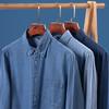 Mens Casual Long Sleeve Denim Shirt Work Shirts