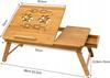 Bamboo Folding Breakfast Table for Laptop