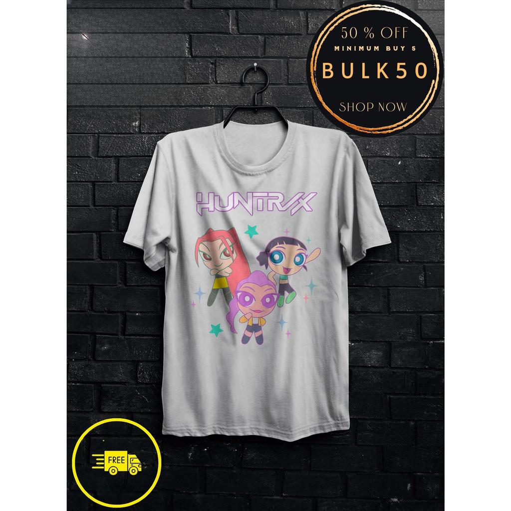 Аниме K-Pop Футболка Охотники на демонов Харадзюку Круглый вырез Повседневная рубашка Подарок