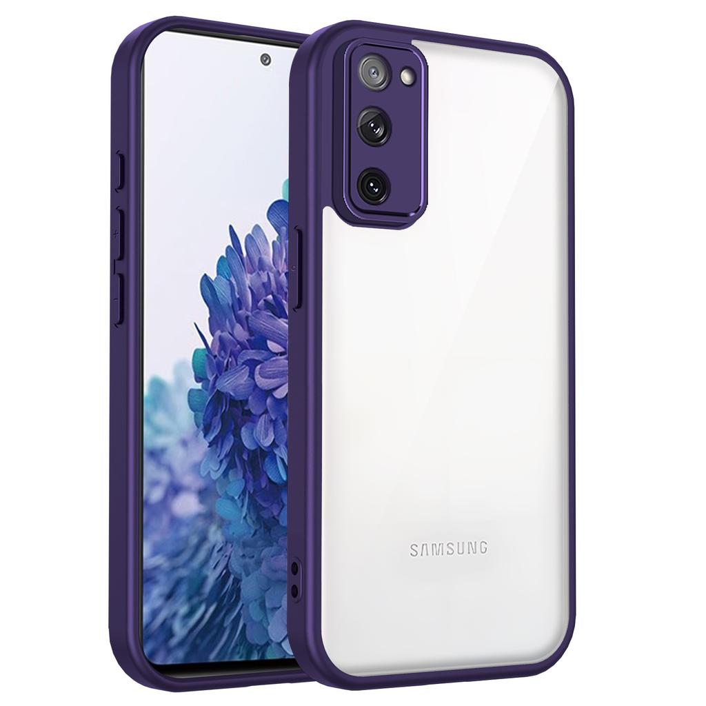 Для Samsung Galaxy S20 FE S20FE Чехол с воздушной подушкой Ударопрочный Силиконовый бампер Прозрачная Матовая задняя крышка Жесткий чехол для Samsung S20 FE