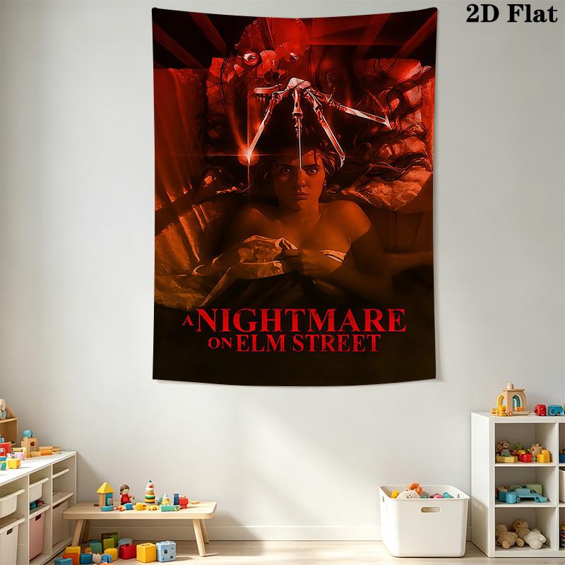 A Nightmare Elm Street Tapestry Wallmounted Fashion Print Work Of Art Soft Background Wall Hanging Cloth