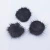 10Pcs 30mm Mink Plush Ball with Bottom Gasket for DIY Headwear Hair Clips Bow Accessories Handmade Baby Clothes Hat Shoes Decor
