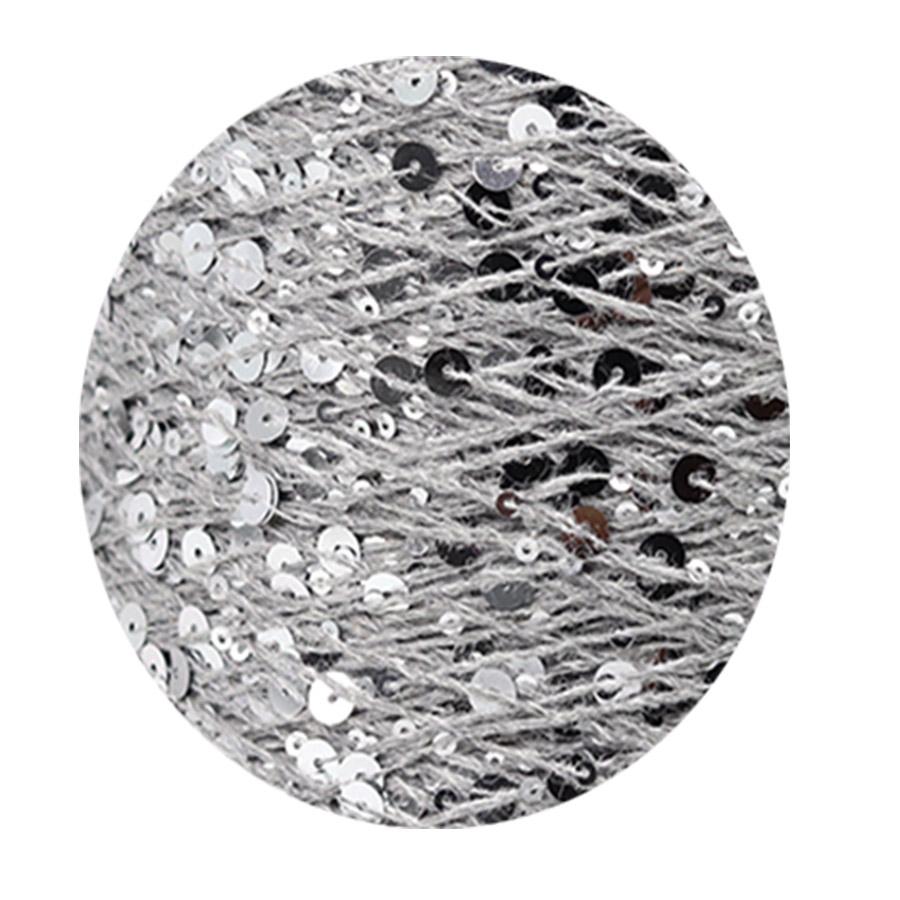 50 г/моток 140 м хлопчатобумажная пряжа для ручного вязания с пайетками 3 мм+6 мм для самостоятельного вязания женского шерстяного свитера, шапки и шарфа