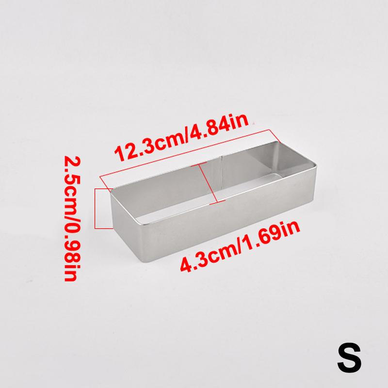 4 размера Кольцо для мусса из нержавеющей стали Прямоугольное Овальное Кольцо для торта Формы для печенья Форма для выпечки мусса Тирамису Слоеные инструменты для выпечки