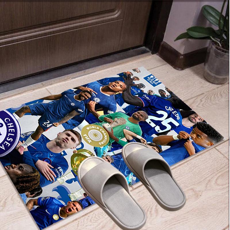 Chelsea F.C Pattern Rug, Indoor/Outdoor Mat, for Picnic, Gameroom, Bedroom, Office, Living Room, Home Decor Carpet, Birthday Gift