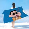 Bandai Crayon Shin-chan Microfiber Printed Beach Towel Mountain Climbing Yoga Beach Swimming Running Absorbent Soft Towel