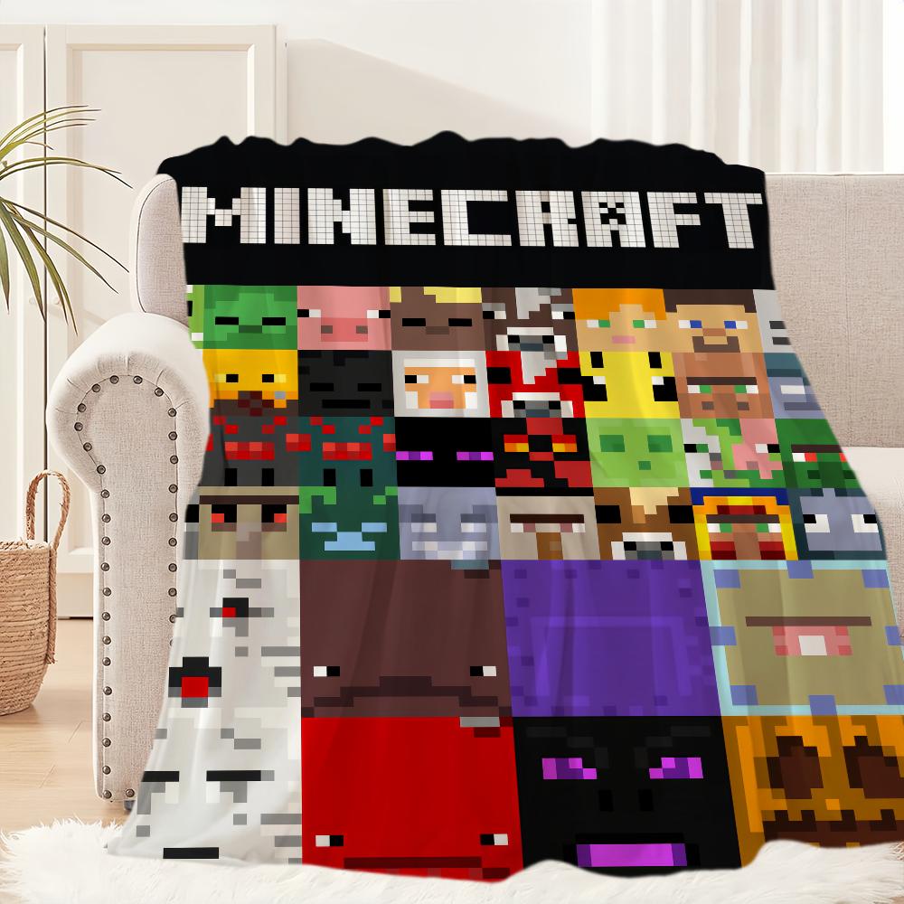 Game M-Mine-Cute C-craft Funny Fashion Blanket Plush Nap Sofa rug for Living Room Office Bedroom Birthday Home Travel Kid Gifts