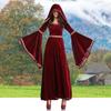 Medieval Halloween Costumes, Victorian Costume Dresses, Renaissance Burgundy Dresses