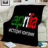 Aprilia motorcycle logo printed Flannel Blanket Fashion Warm Lightweight Living room Bedroom Sofa Bed For Picnic Blanket