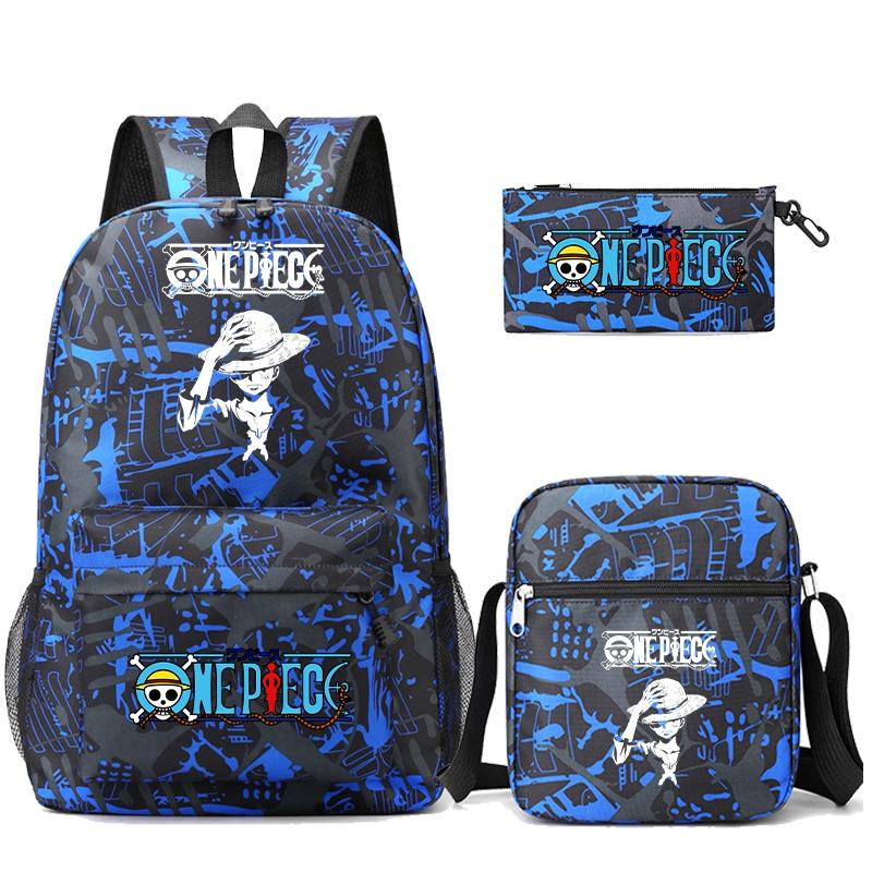 3 шт./компл. аниме цельный рюкзак с наплечной сумкой пенал для мальчика и девочки школьная сумка женская дорожная сумка Mochila