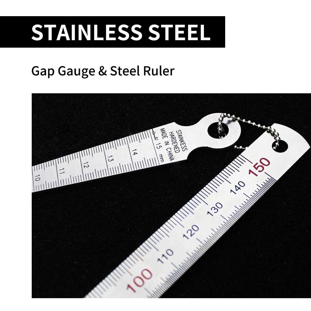 High Precision Taper Gauge Hole Inspection Depth Ruler Feeler Gap Gauge  Measuring Tool