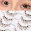 10 Pairs 3D Manga Lashes Natural Look Dramatic Anime Lashes Fashion Spiky Lashes  for Women