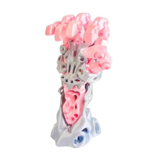 Yousheng 3D Printed Manipulator Mechanical Arm with Movable Finger Joints Articulated Robotic Hand for Robot Cyberpunk Fans