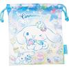 J's Planning Sanrio Drawstring Lunch Bag, Cinnamoroll, Dream Blue, Approx. 21 X 18 Cm, FRK941