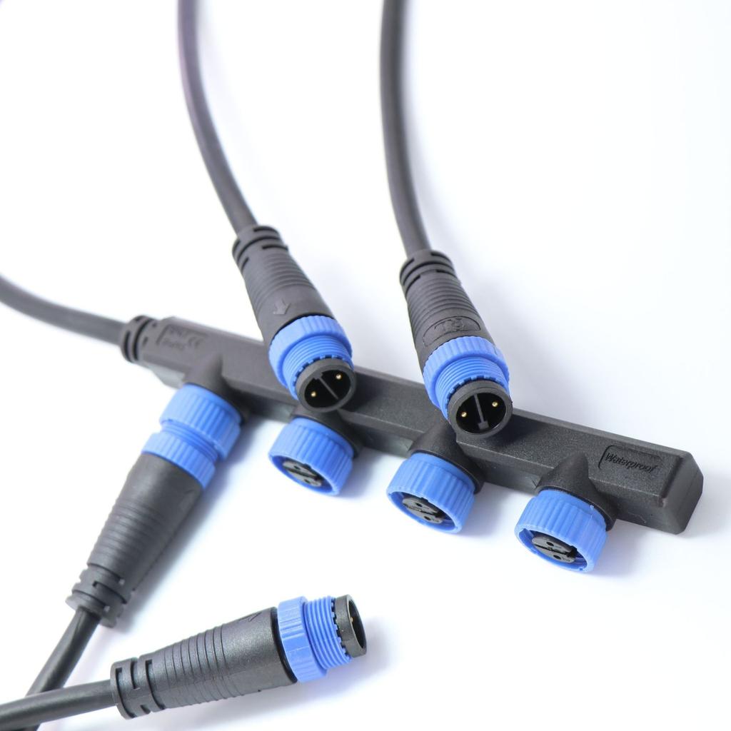 M15 2-8 Core Waterproof Butt Plug Copper Wire Connector Male Female for LED Power Cords 2/4 Pin Aviation Rated Current 10A
