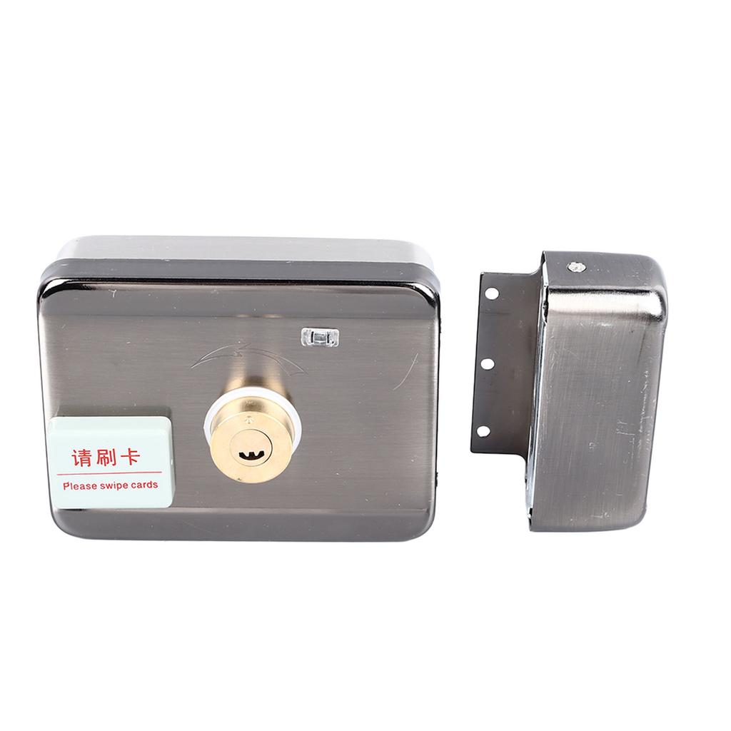 ID Card Lock Integrated Structure Wiring Free Anti Theft Silent Double Head with Remote Control for Home