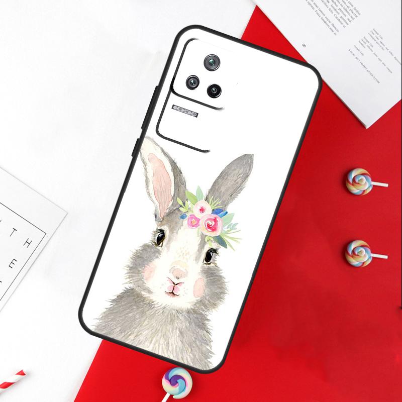 Милый Чехол-Кролик Для Xiaomi 13T 11T 12T 14T Pro 13 14 15 Ultra POCO X7 Pro X3 X5 X6 F5 F6 M6 Pro Чехол