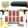 Car Motorcycle Tire Repair Kit Puncture Plug Tools Tyre Puncture Emergency for Tire Strips Stirring Glue Repair Tool Kit