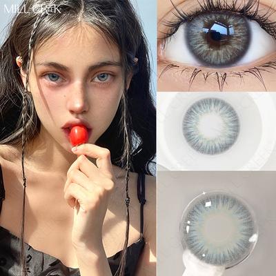 Контактные линзы Mill Creek Color Natural 14,2 мм Контактные линзы серии Iris Color 0 градусов Мягкие и удобные гидрогелевые контактные линзы сроком на 1 год