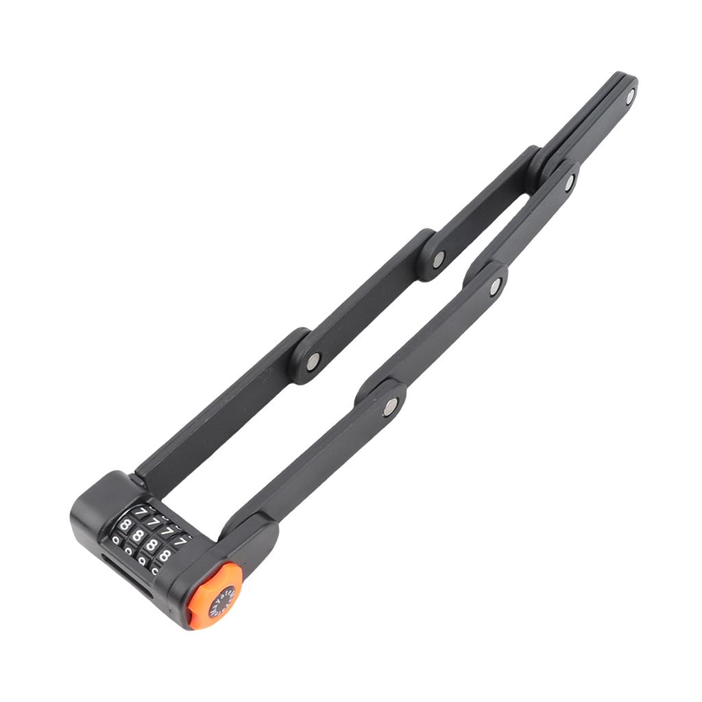 Bike Lock Combination Secure Two Bikes Anti Theft Combination Folding Lock Alloy Crafted Password Convenient and