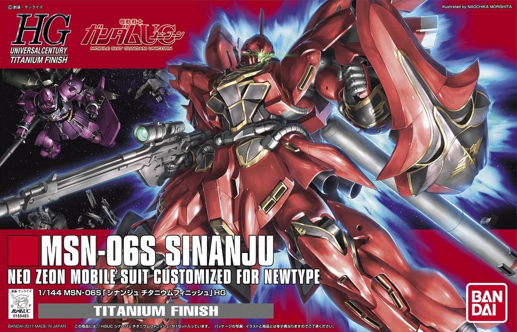 Костюм HGUC Sinanju Titanium Finish Gundam 1/144 MSN-06S (Мобильные УК)