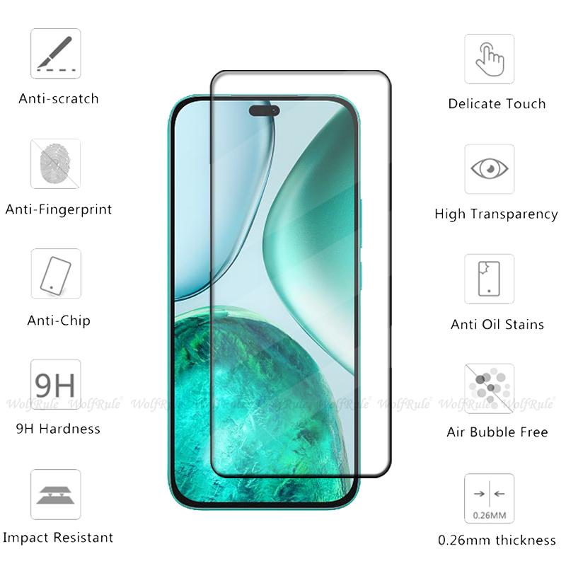1/2/3/4pcs For Huawei Honor X8C Glass Honor X8C Tempered Glass 9H HD Phone Protective Full Cover Glue Screen Protector Honor X8C