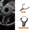 M Power Steering Wheel Covers Car Carbon Fiber M Sport Steering Wheel Trim for BMW M2 F87 M3 F80 M4 F82 M5 F10 M6 F06