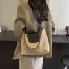 Корейская версия модной повседневной сумки-тоут для женщин 2024 года, новая универсальная сумка через плечо, вместительная женская сумка для работы и поездок на работу