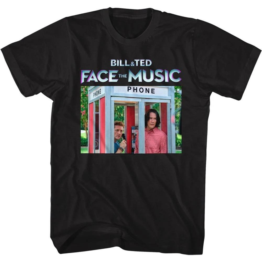 Bill And Ted Face The Music Bt Ftm Booth Color Black Adult Tshirt Summer Unisexs And Womens Loose And Breathable Cotton Tshirt