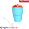 Slushy Maker Cup Frozen Treat Machine with Long Handle Spoon Homemade Slushies Milkshakes and Frozen Drinks Gift Idea
