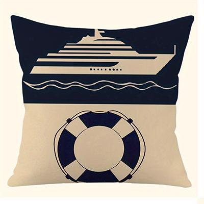Vintage Nautical Compass Pillowcasesuitable For Sofa Car Bedroom Decorative Cushion Cover Pillow Cover