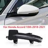 New For Honda Accord 10th 2018 Car Wing Door Side Mirror Turn Signal Light Outside Rearview Mirror Indicator