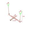 Adjustable Ice Fishing Rod Rack Fishing Rod Stand Ice Pole Holder Suitable for Most Spinning Reels