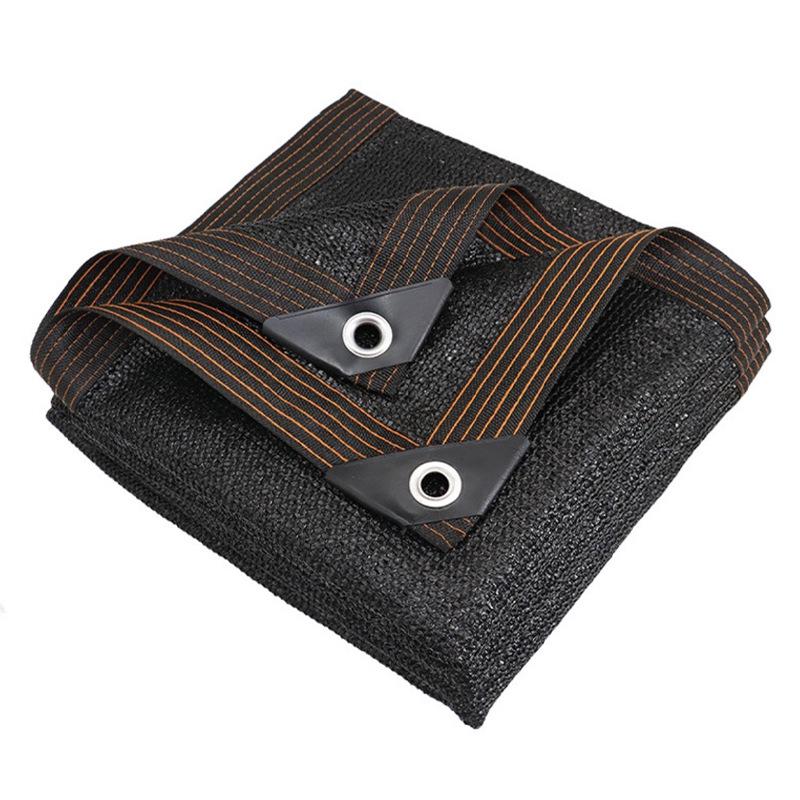 Утолщенная черная солнцезащитная сетка для балкона, крыши, двора и сада для охлаждения и теплоизоляции