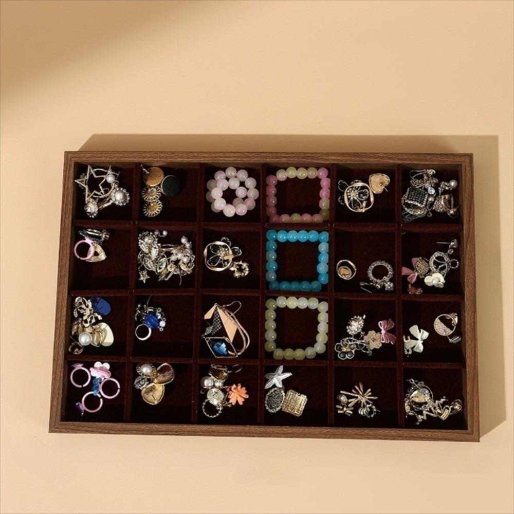 Flat Bottom Jewelry Display Tray Stackable Bracelets Storage Organizer  Trinket