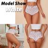 4Pcs Women Lace Floral Boyshorts Sexy Hollow Out Panties Low Waist FINETOO Briefs Female Stretch BoxerShort Lingerie Transparent