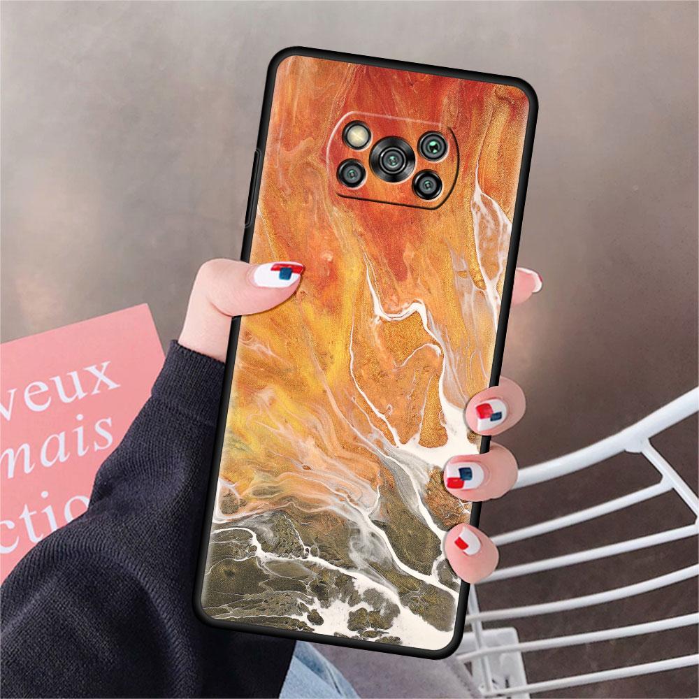 Чехол для Xiaomi Mi Poco X3 NFC X4 Pro F3 F4 GT M4 M3 F1 C40 11 Lite 11T Мягкий силиконовый чехол для телефона с мраморным артом