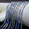 10 метров кристалл AB высокой плотности стразы коготь цепи пришить стразы чашечки цепи отделка для Diy обуви сумка одежда ювелирные изделия Декор