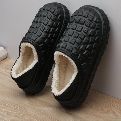 Водонепроницаемые тапочки мужские тапочки обувь для мужчин добавить бархат мягкие и удобные пары женская домашняя обувь износостойкие нескользящие