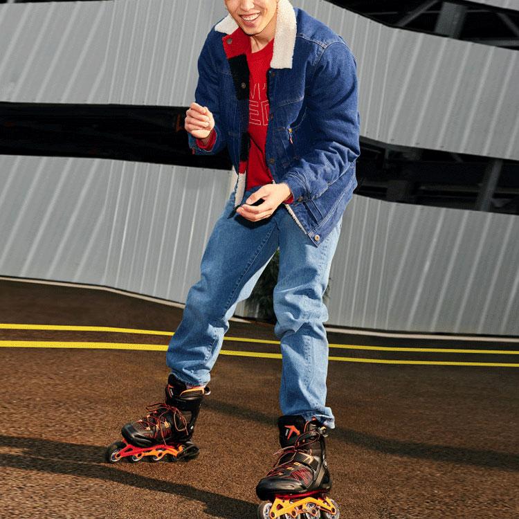 Куртка Levis двусторонняя из искусственной овчины Мужские куртки Синяя A2700-0000