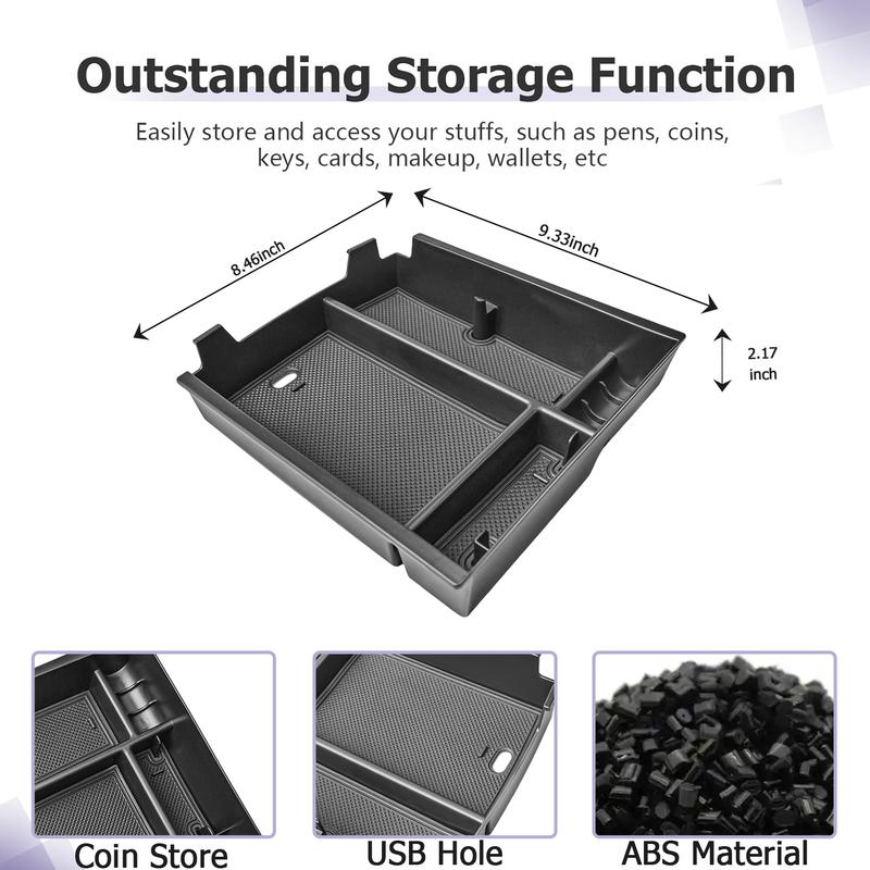 Для 2024 2025 GMC Acadia и Chevy Traverse Ящик-подлокотник Органайзер центральной консоли автомобиля Внутренний лоток Дополнительные аксессуары