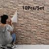 3D Foam Wall Panel Brick Retro Wallpaper Ceiling Self Adhesive Wallpaper Background Wall Home Decoration 35cmX30cm 10Pcs