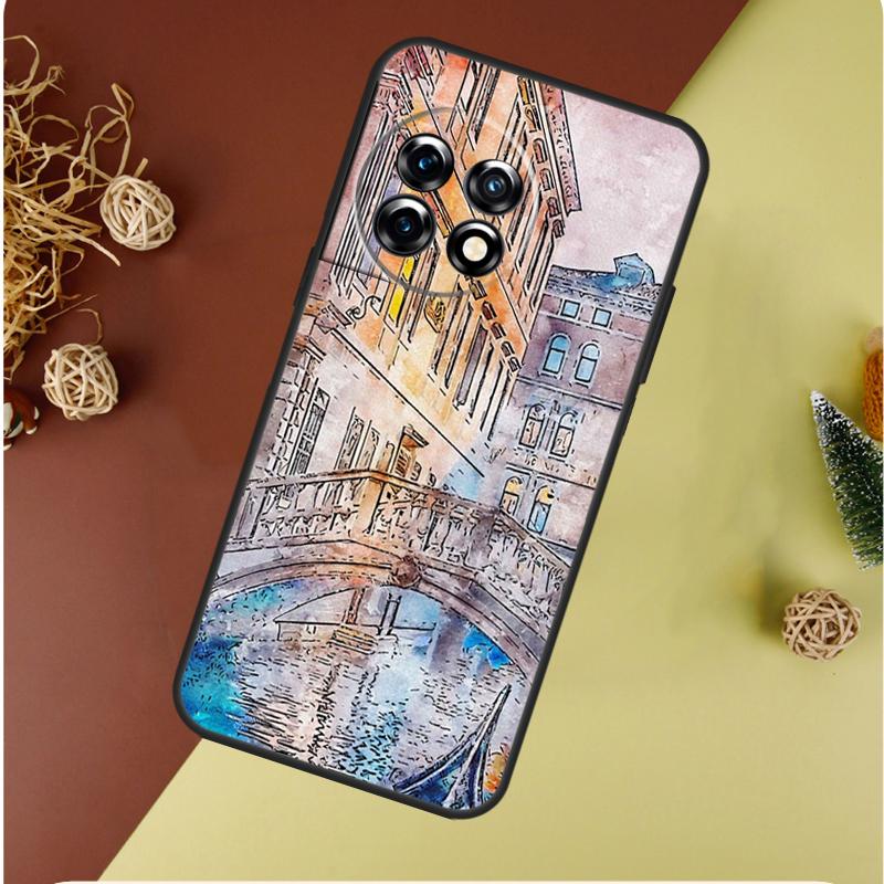 Чехол для телефона OnePlus 13 12 11 12R 13R 9 10 Pro 8T 9RT 10T 10R Nord 4 CE 2 3 Lite N20 N30, тематика: Путешествие по Италии, Улица Венеции