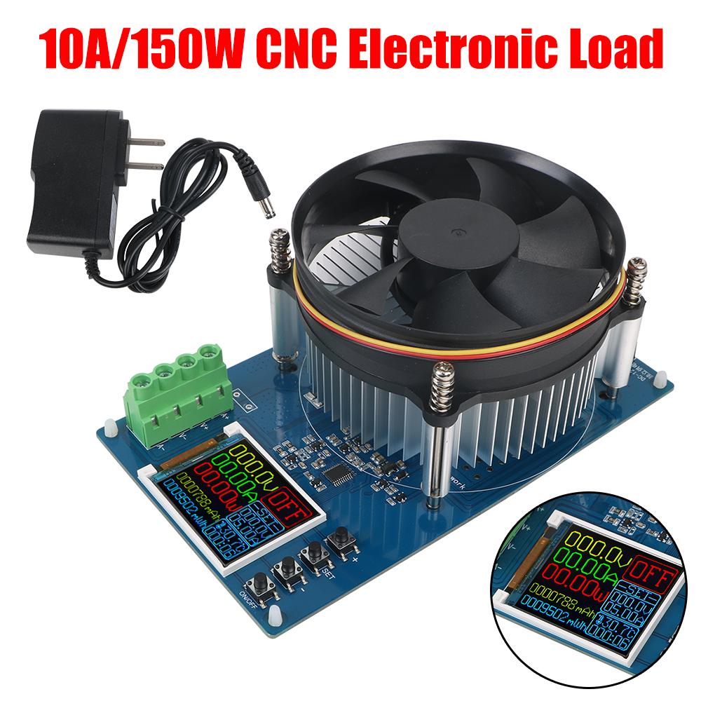 Power Meter Load Charger Adjustable Testing Module US Plug Electronic Load 4-wire Lithium Battery Tester 150W 10A DC Digital Analyzer