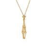 Natural Crystal Holder Necklace Adjustable Mesh Pendant Necklaces Metal Collarbone Chain Crystal Stone Holder Accessory